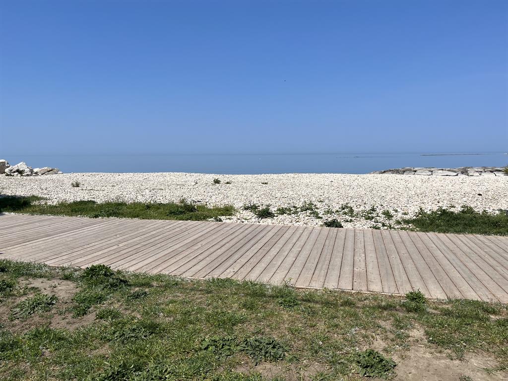 Boardwalk along a beach
